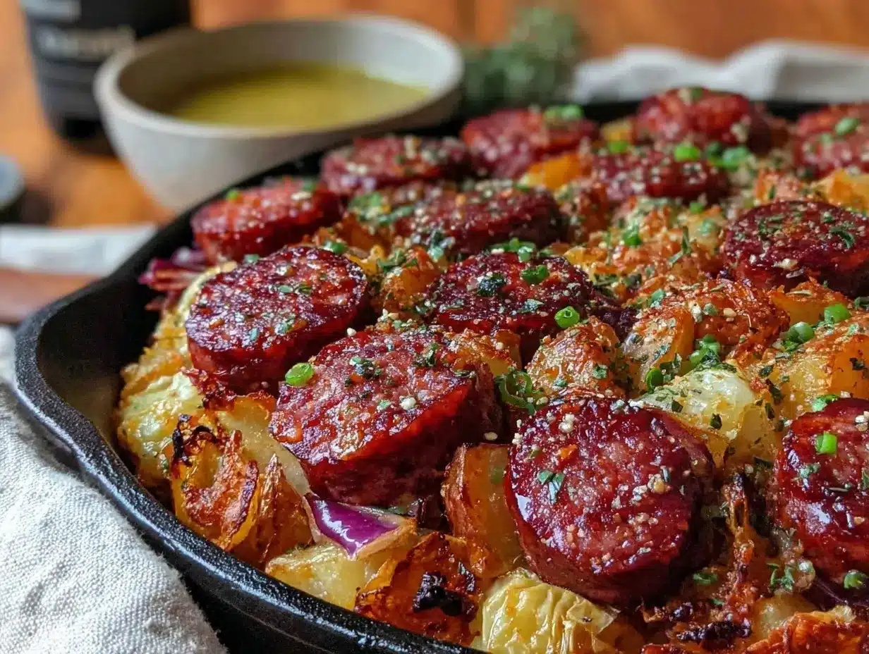 Crispy Irish Sausage Potato Skillet preparation steps