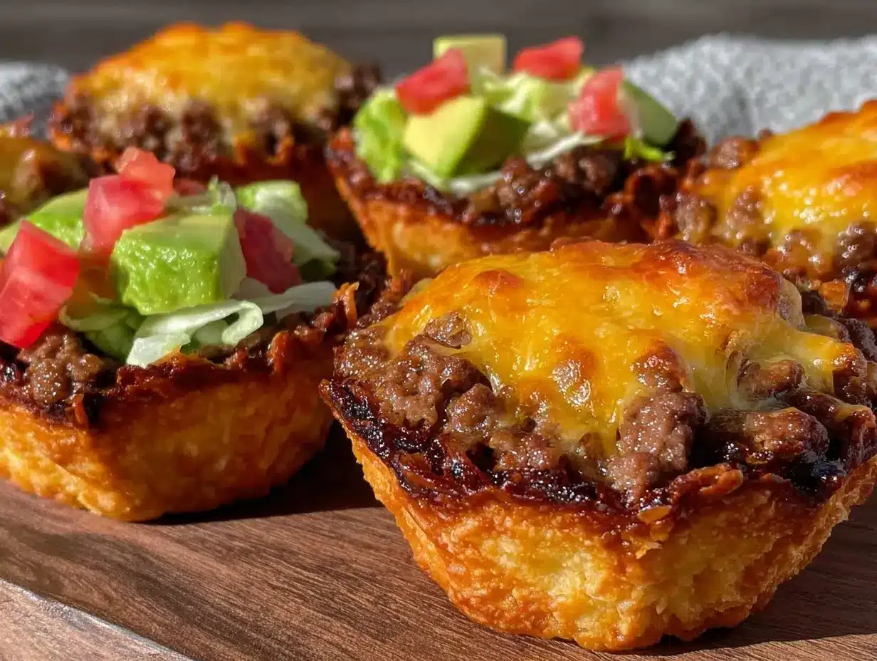 crispy keto taco cups preparation steps