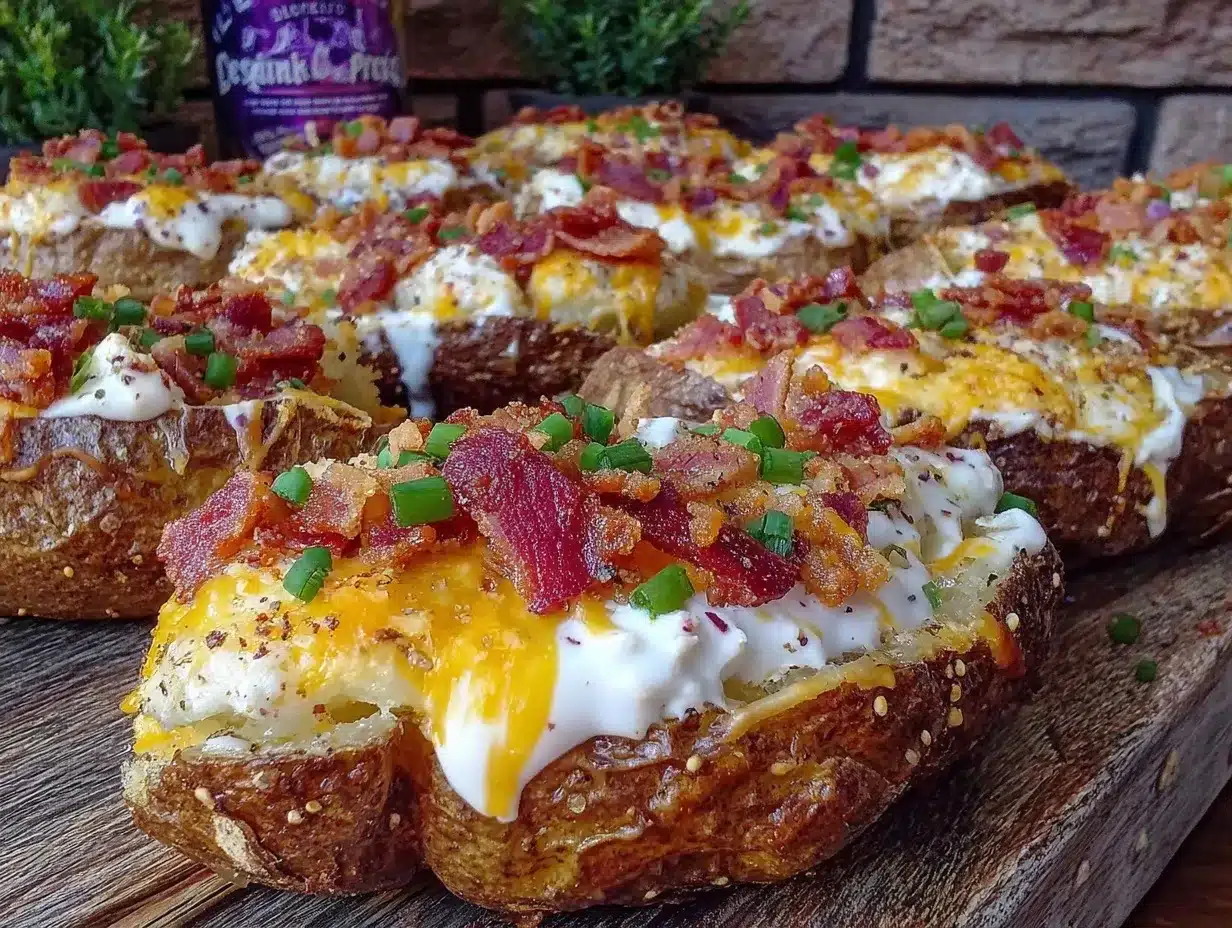 crispy loaded ranch potato wedges preparation steps