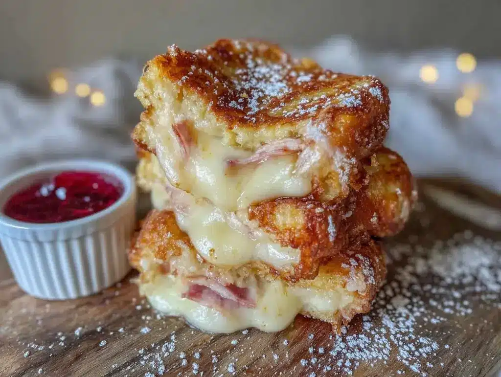 crispy monte cristo sandwiches - featured image