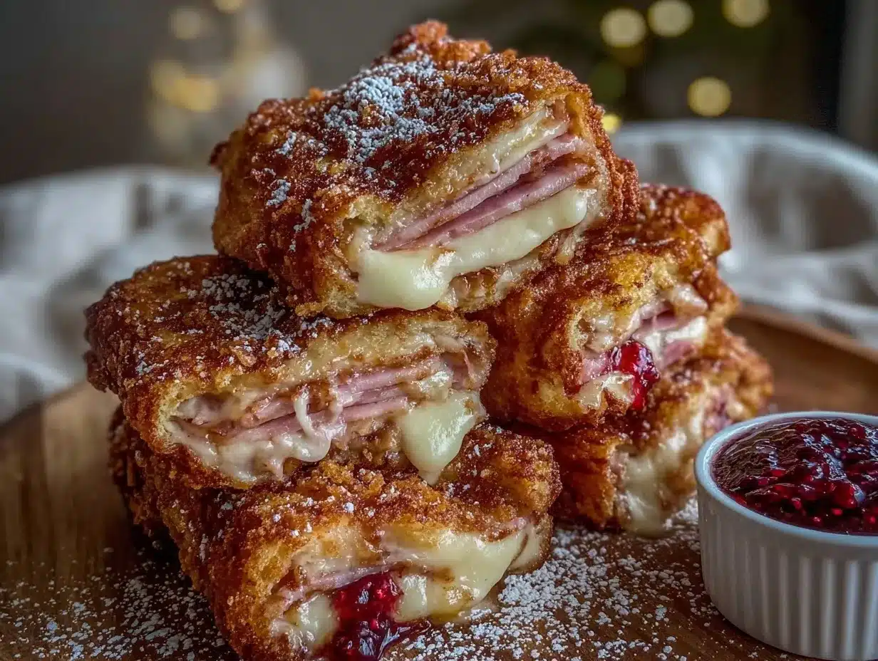 crispy monte cristo sandwiches preparation steps