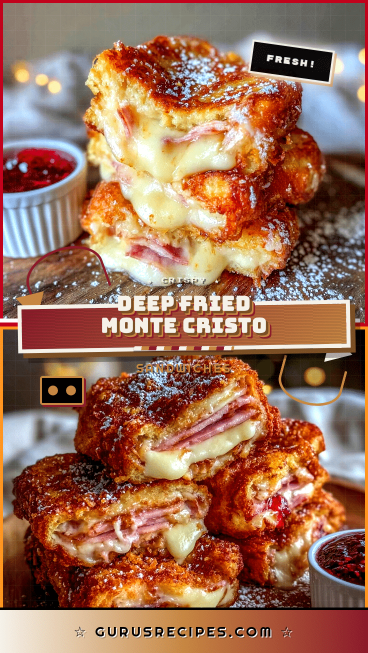 crispy monte cristo sandwiches recipe