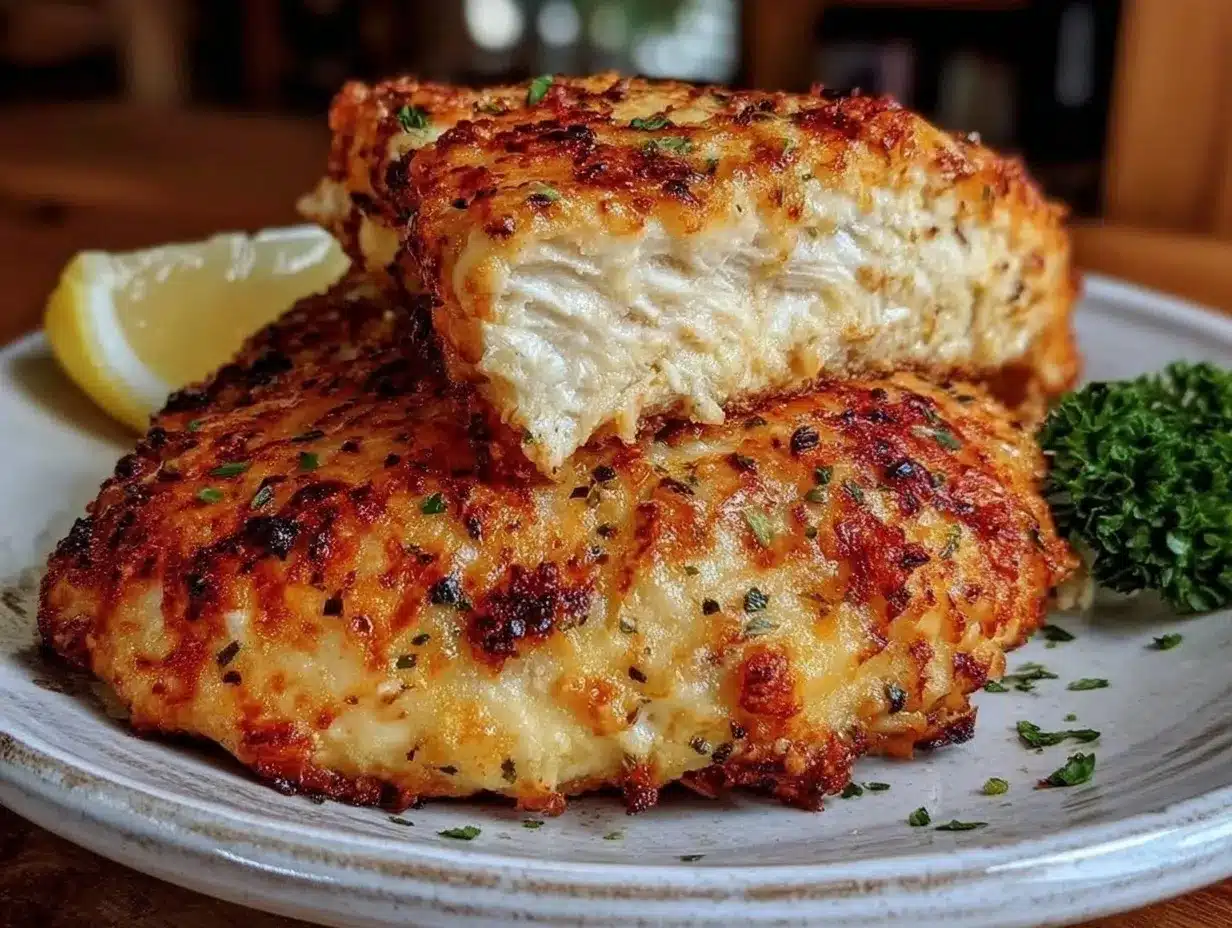 Crispy Parmesan Crusted Chicken preparation steps