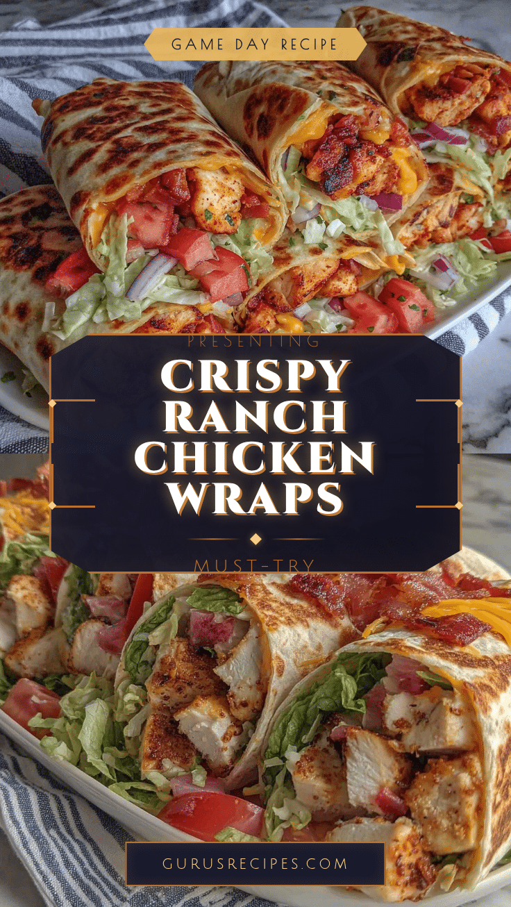 crispy ranch chicken wraps recipe