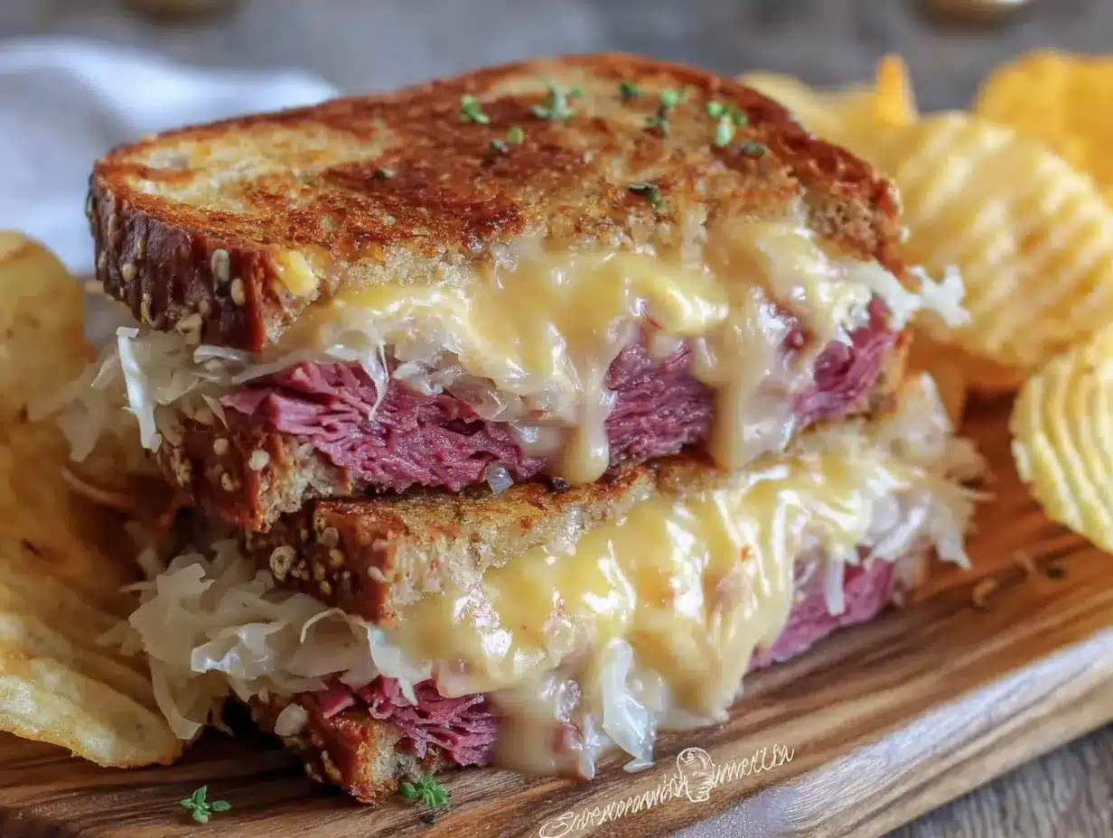 crispy reuben sandwich preparation steps