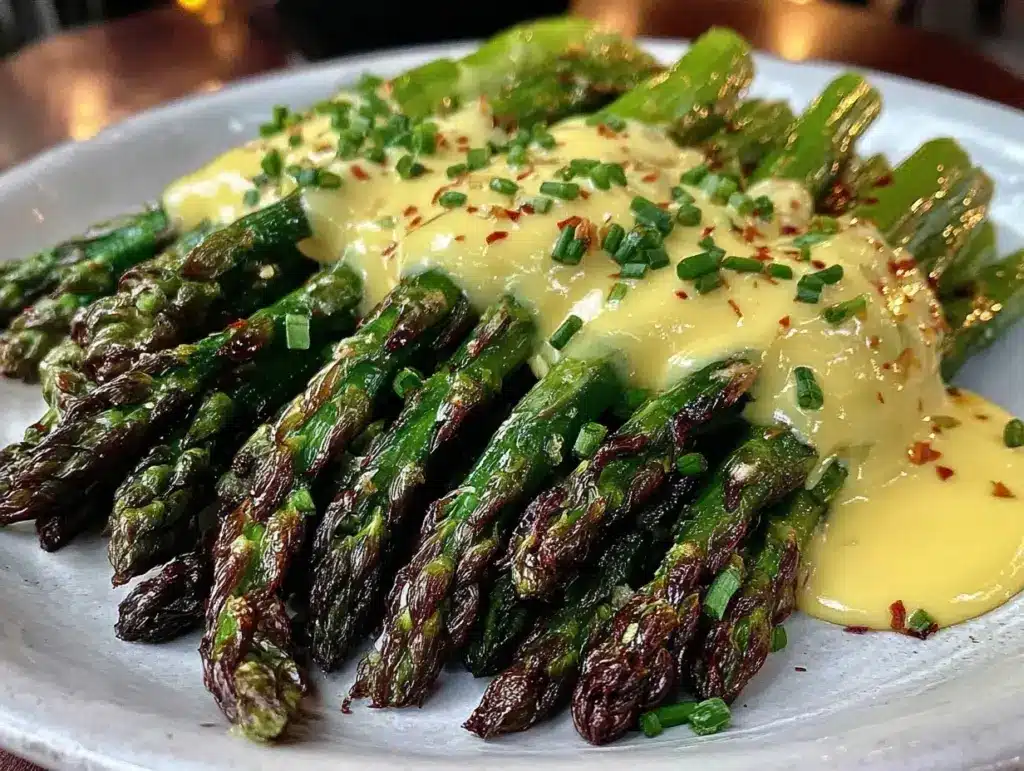 crispy roasted asparagus - featured image