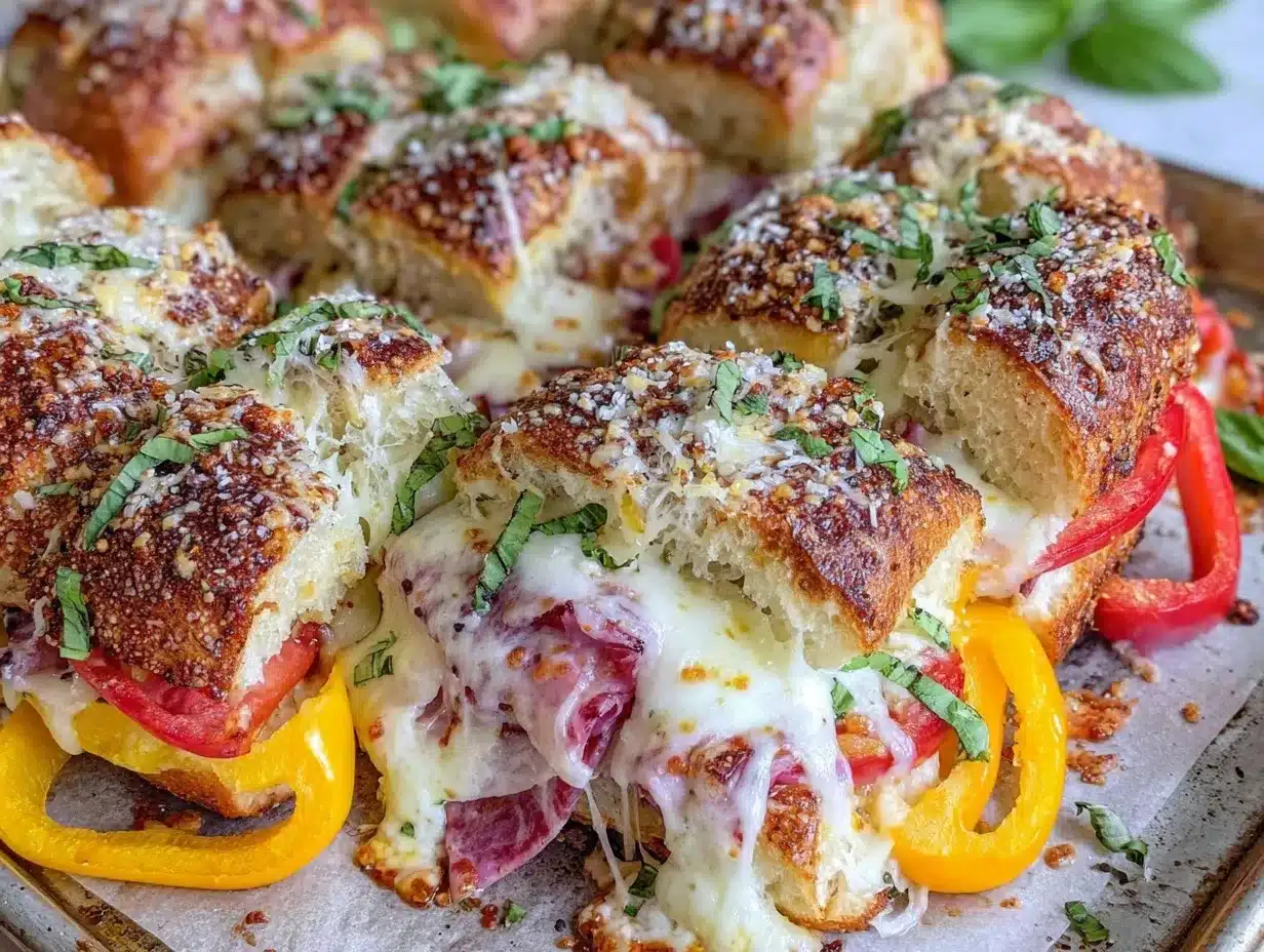 crispy sheet pan party subs preparation steps