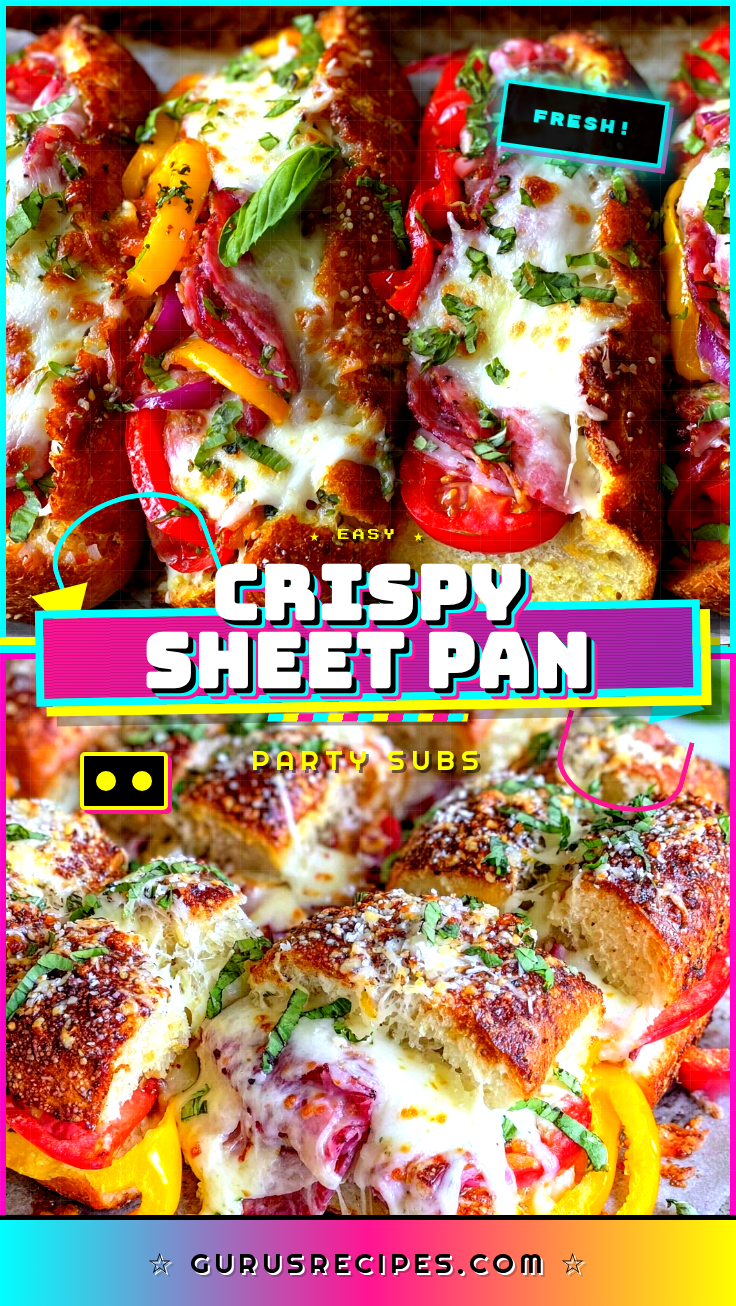 crispy sheet pan party subs recipe
