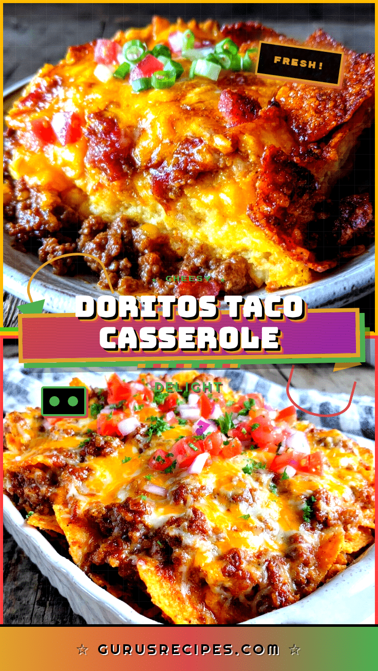 crispy taco casserole with doritos recipe