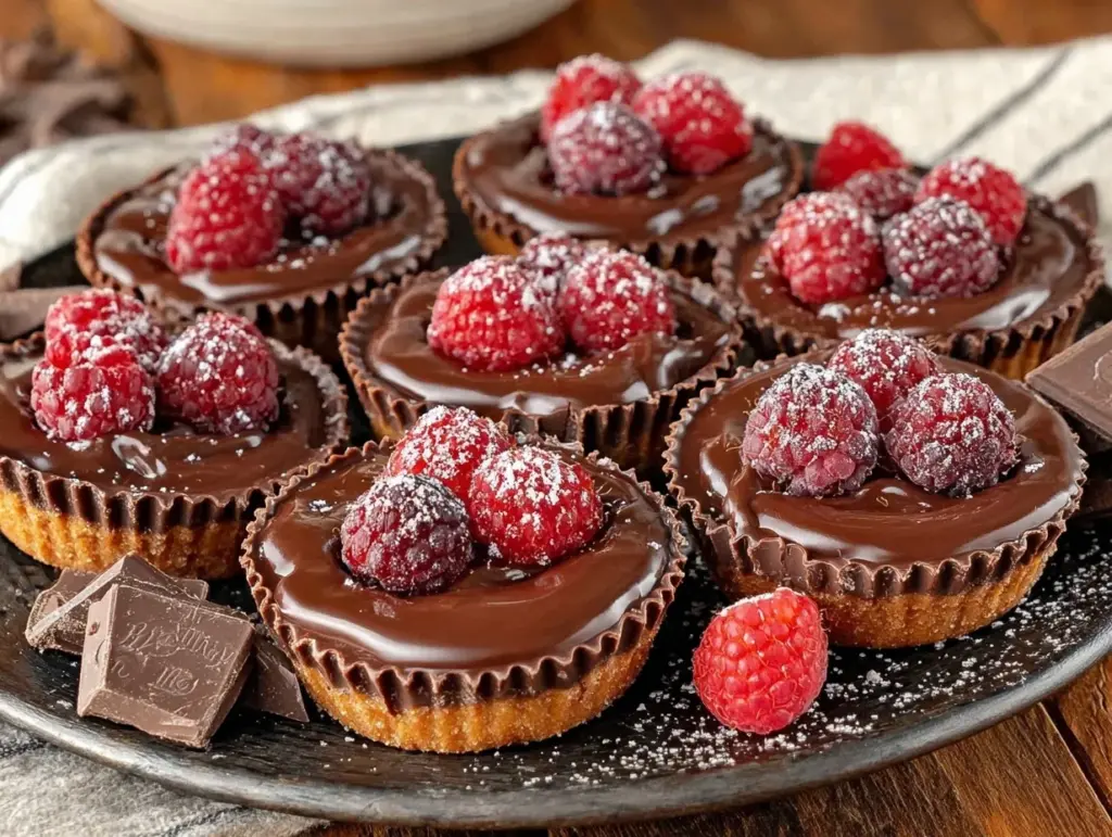 Dark Chocolate Raspberry Cups - featured image
