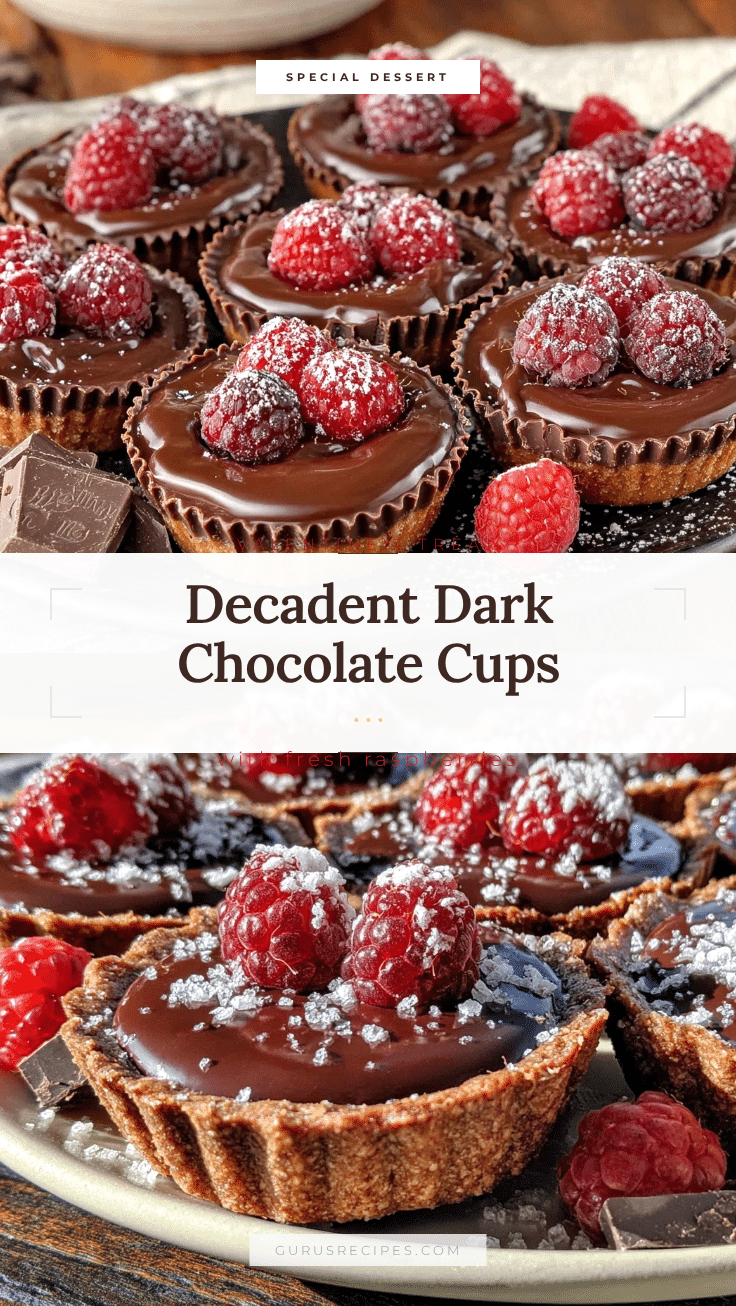 Dark Chocolate Raspberry Cups recipe