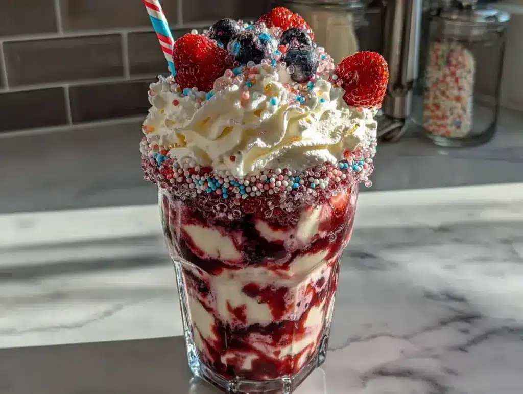 Dr. Seuss Blueberry Red Swirl Milkshake - featured image