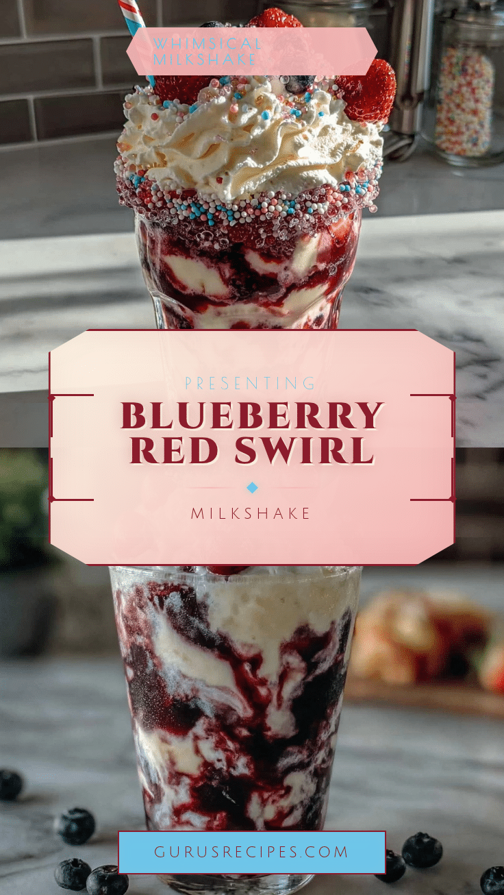 Dr. Seuss Blueberry Red Swirl Milkshake recipe