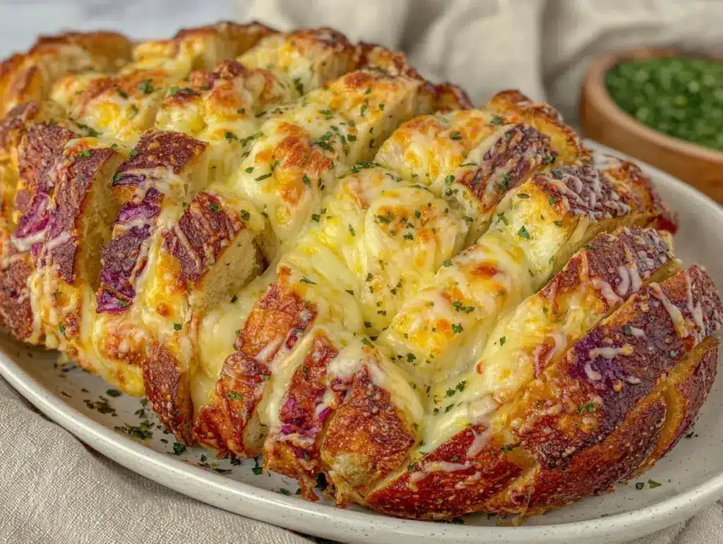 Dr. Seuss Rainbow Cheesy Bread - featured image