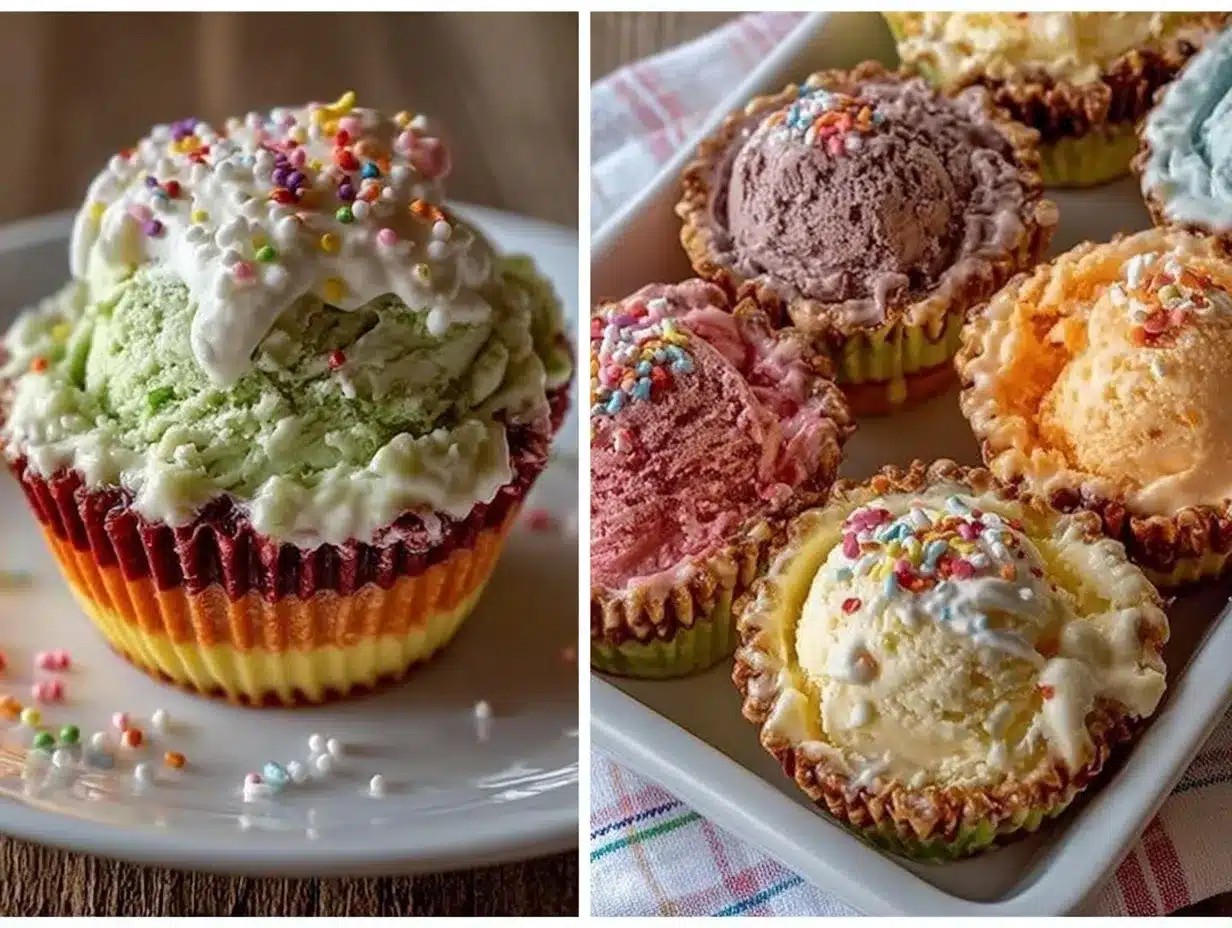 Dr. Seuss Rainbow Ice Cream Cups preparation steps