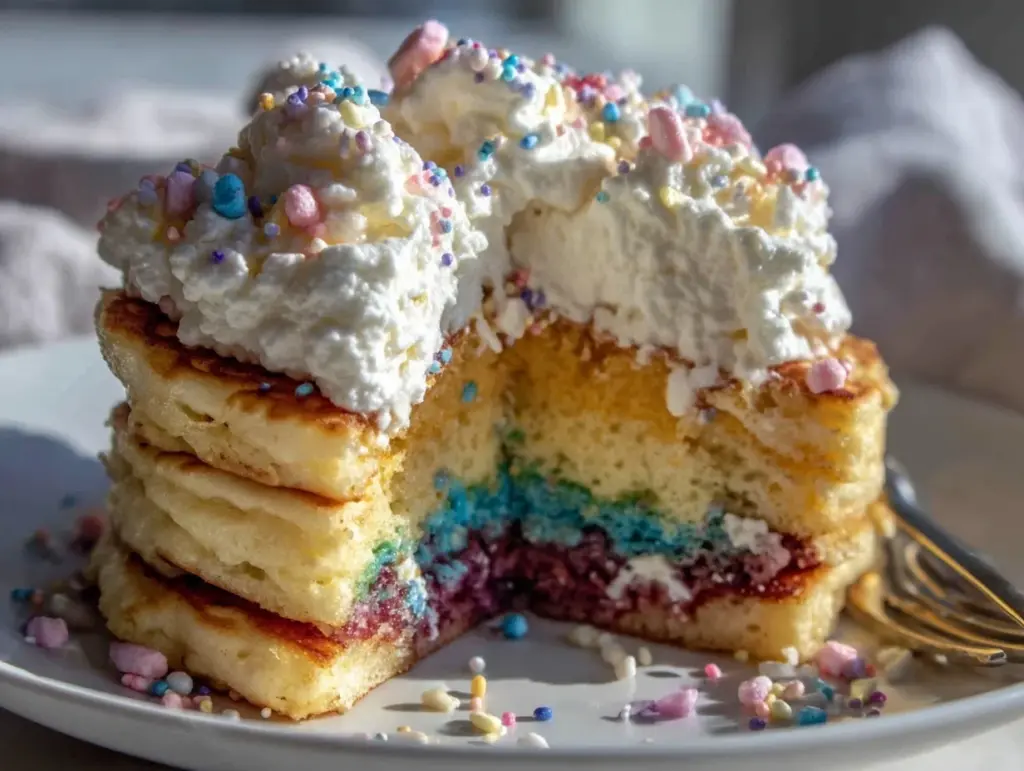 Dr. Seuss rainbow pancakes - featured image