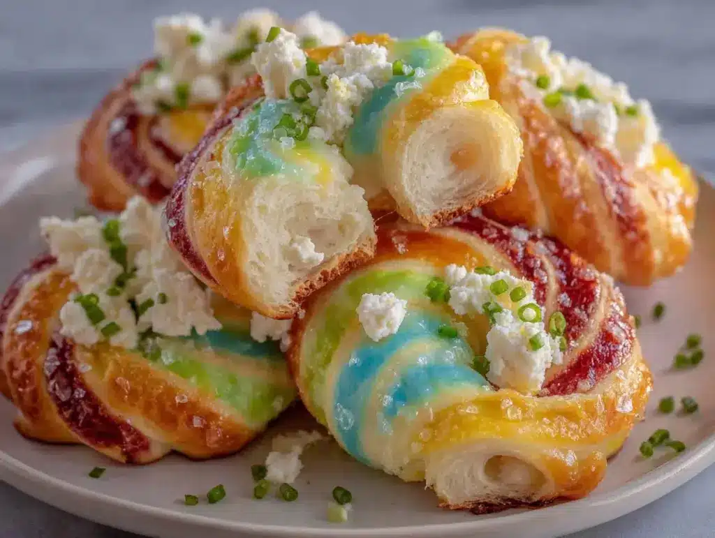 Dr. Seuss rainbow spiral bagels - featured image