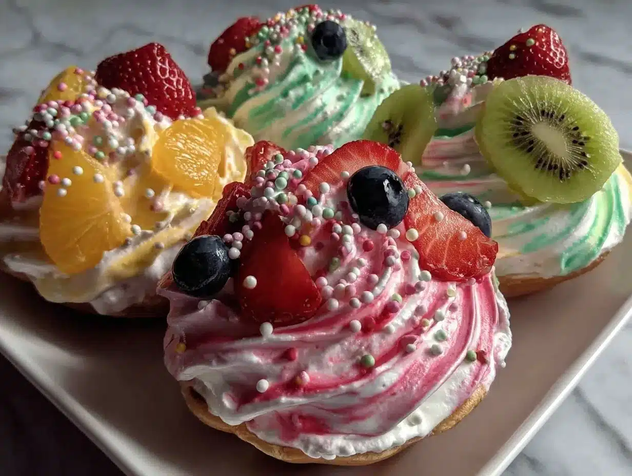 Dr. Seuss Rainbow Yogurt Bowls preparation steps