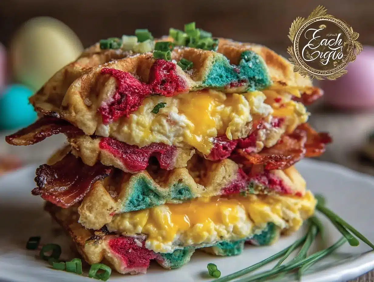 Dr. Seuss Wacky Waffle Breakfast Sandwiches preparation steps