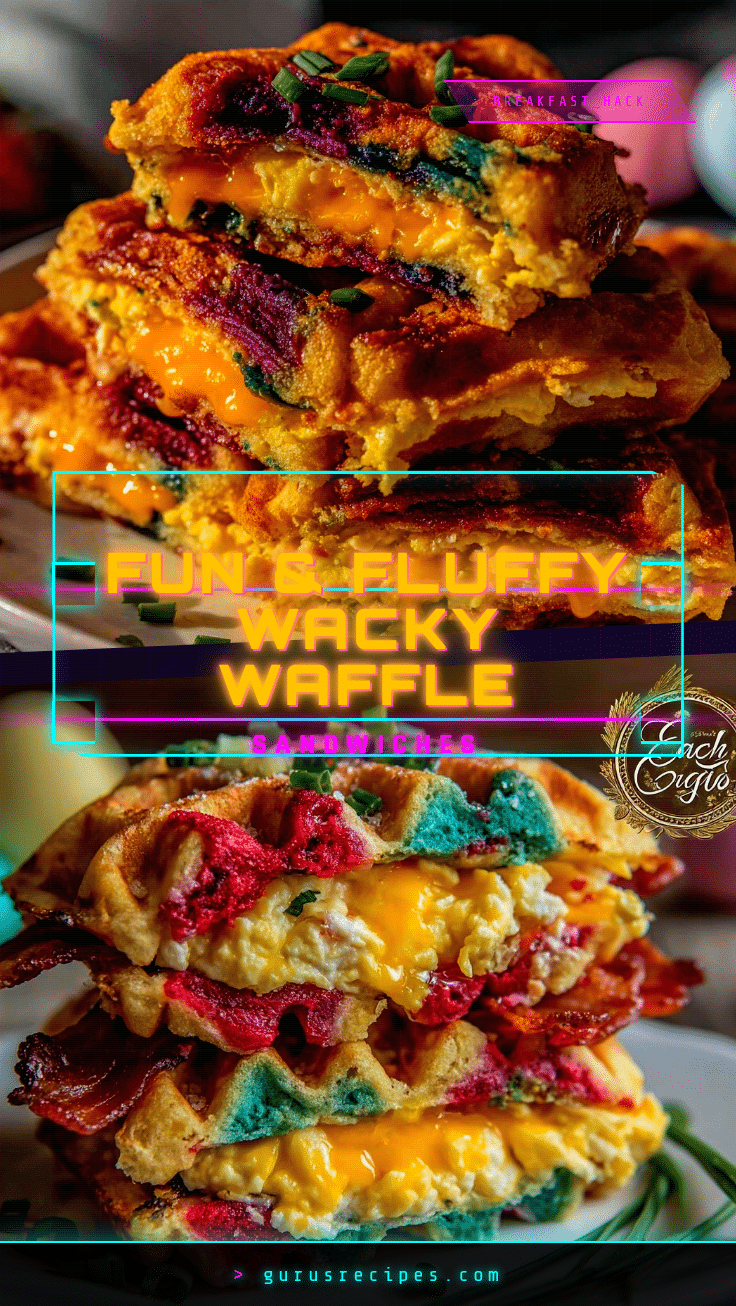 Dr. Seuss Wacky Waffle Breakfast Sandwiches recipe
