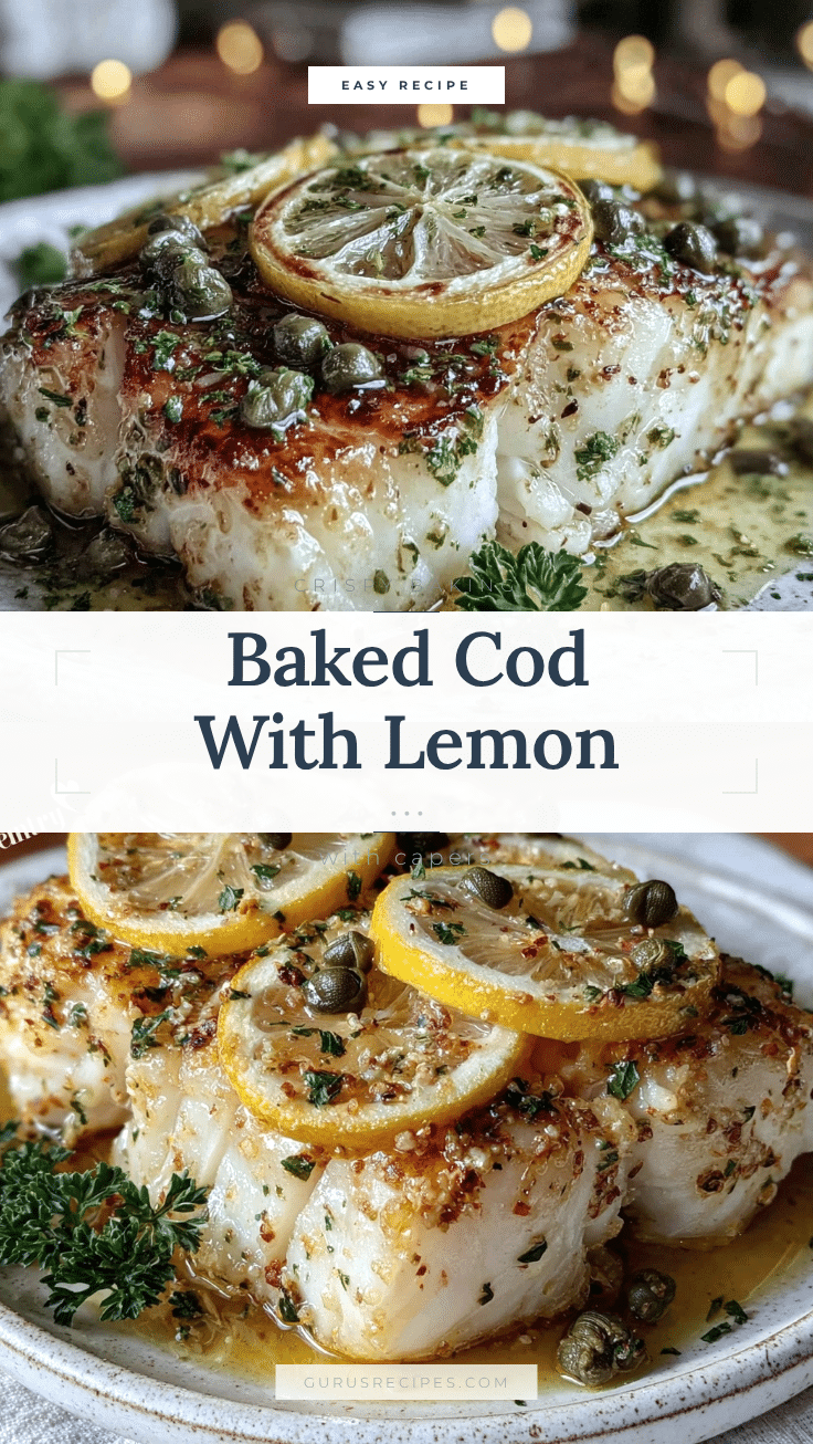 easy crispy baked cod with lemon and capers recipe