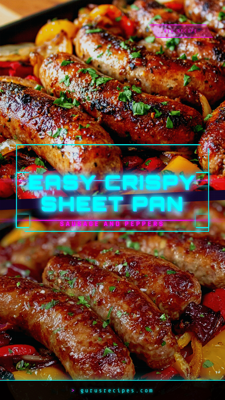 easy crispy sheet pan sausage and peppers recipe recipe