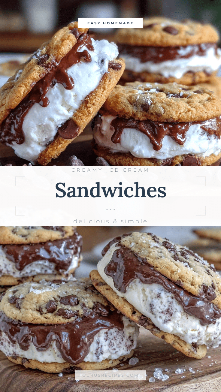 easy homemade creamy ice cream sandwiches recipe