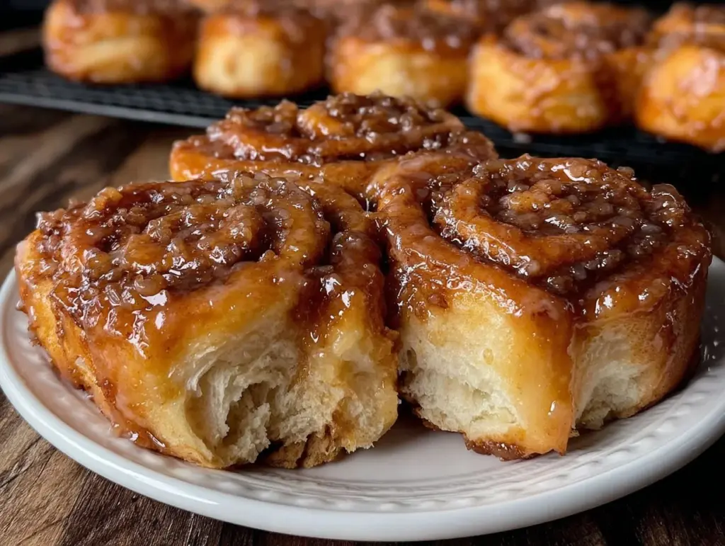 fluffy heart-shaped cinnamon rolls - featured image