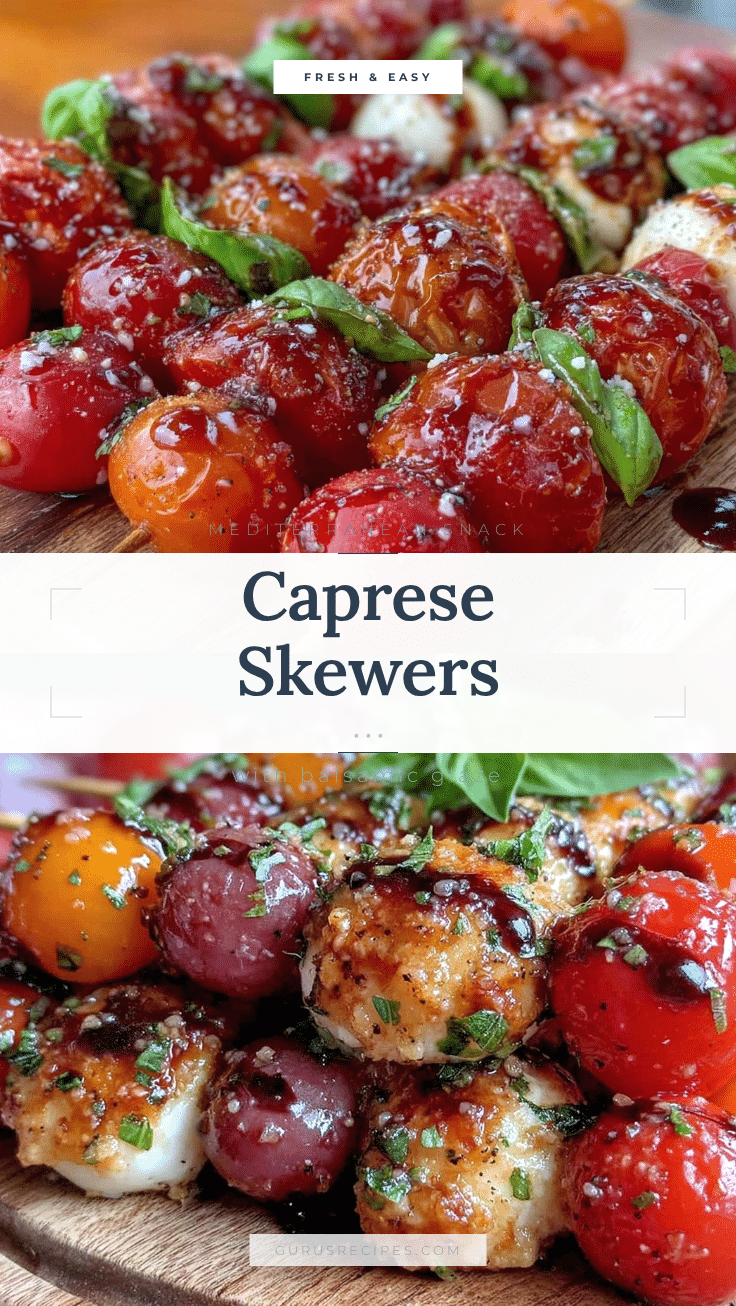 fresh Caprese skewers recipe