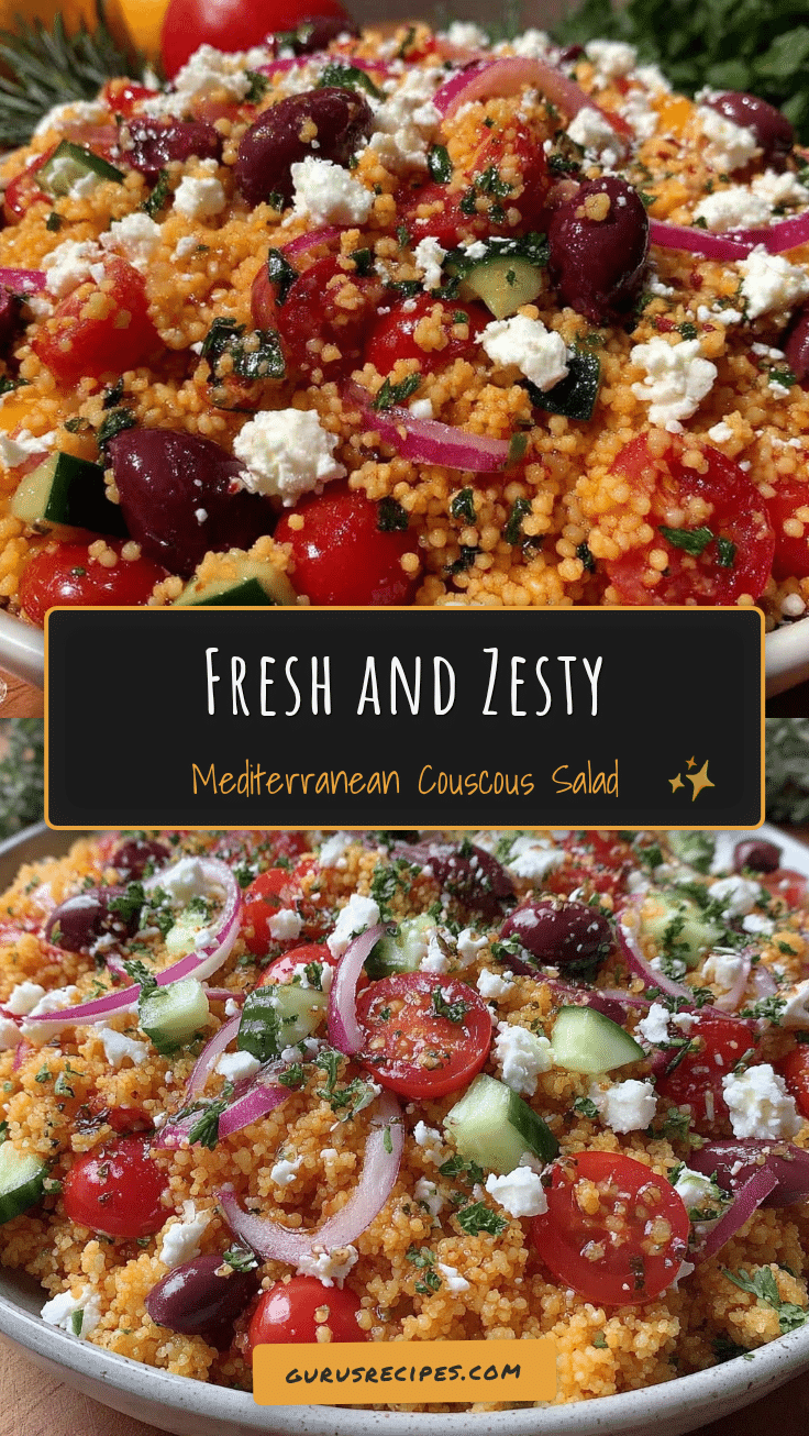 fresh mediterranean couscous salad recipe