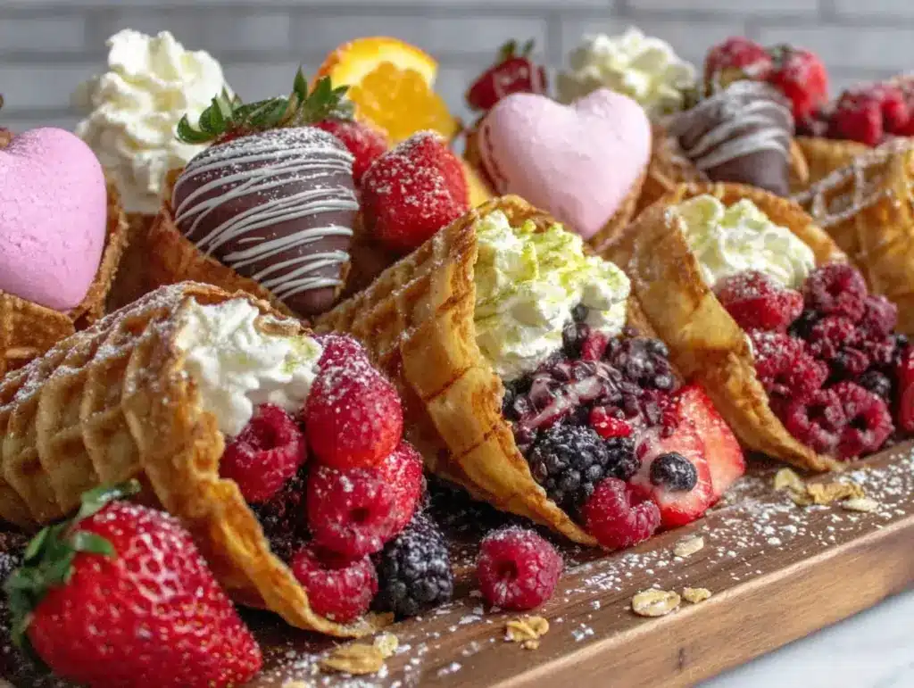 Galentine’s Brunch Waffle Cone Board - featured image