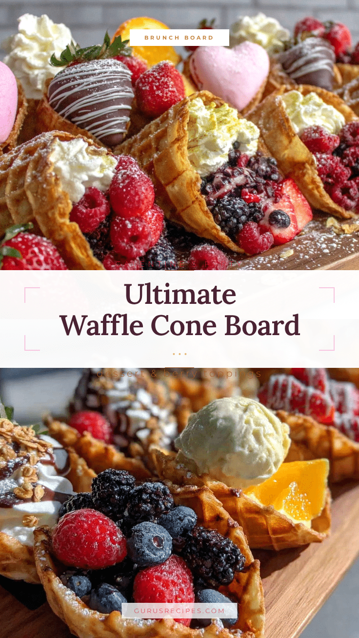 Galentine’s Brunch Waffle Cone Board recipe
