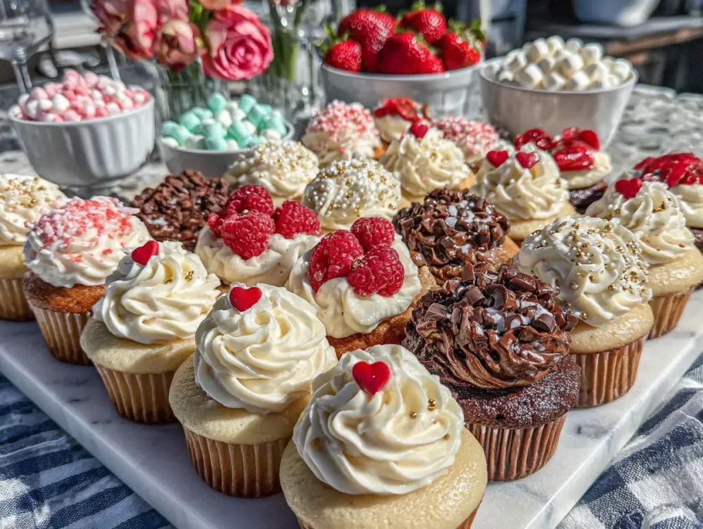 Galentine’s Cupcake Decorating Board - featured image