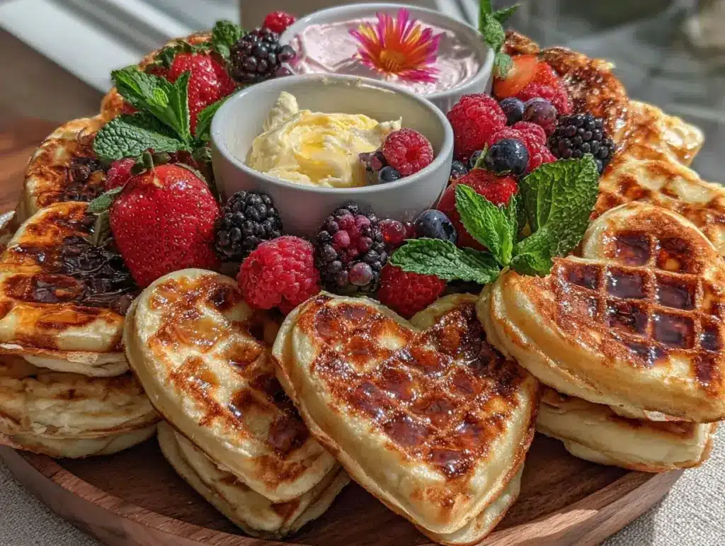 Galentine’s Heart-Shaped Waffle Board - featured image