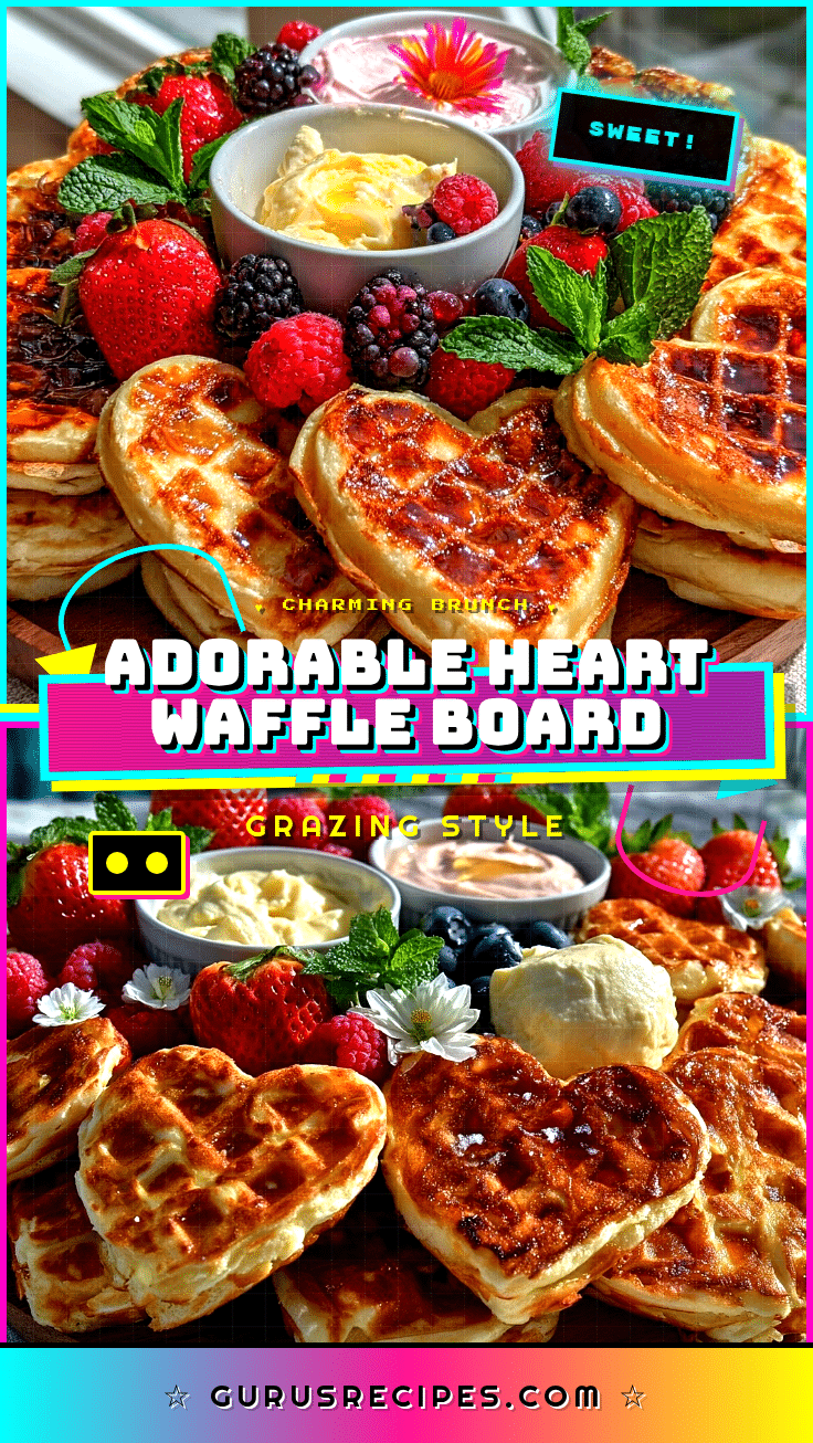 Galentine’s Heart-Shaped Waffle Board recipe
