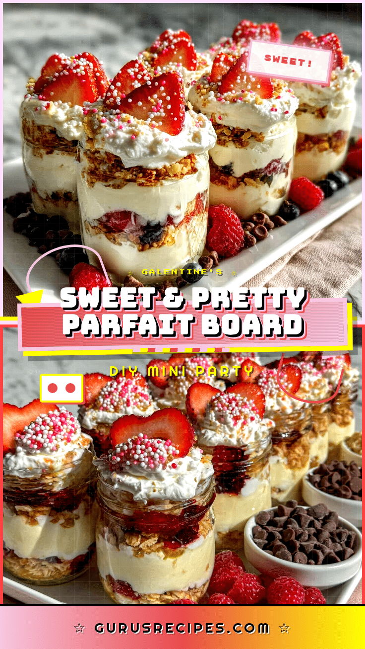 Galentine’s mini parfait board recipe