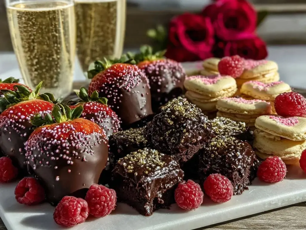 Galentine’s Rosé Chocolate Dessert Tray - featured image