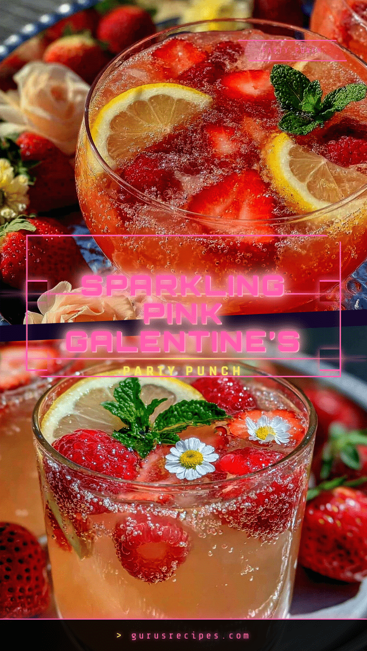 Galentine’s Sparkling Pink Punch recipe