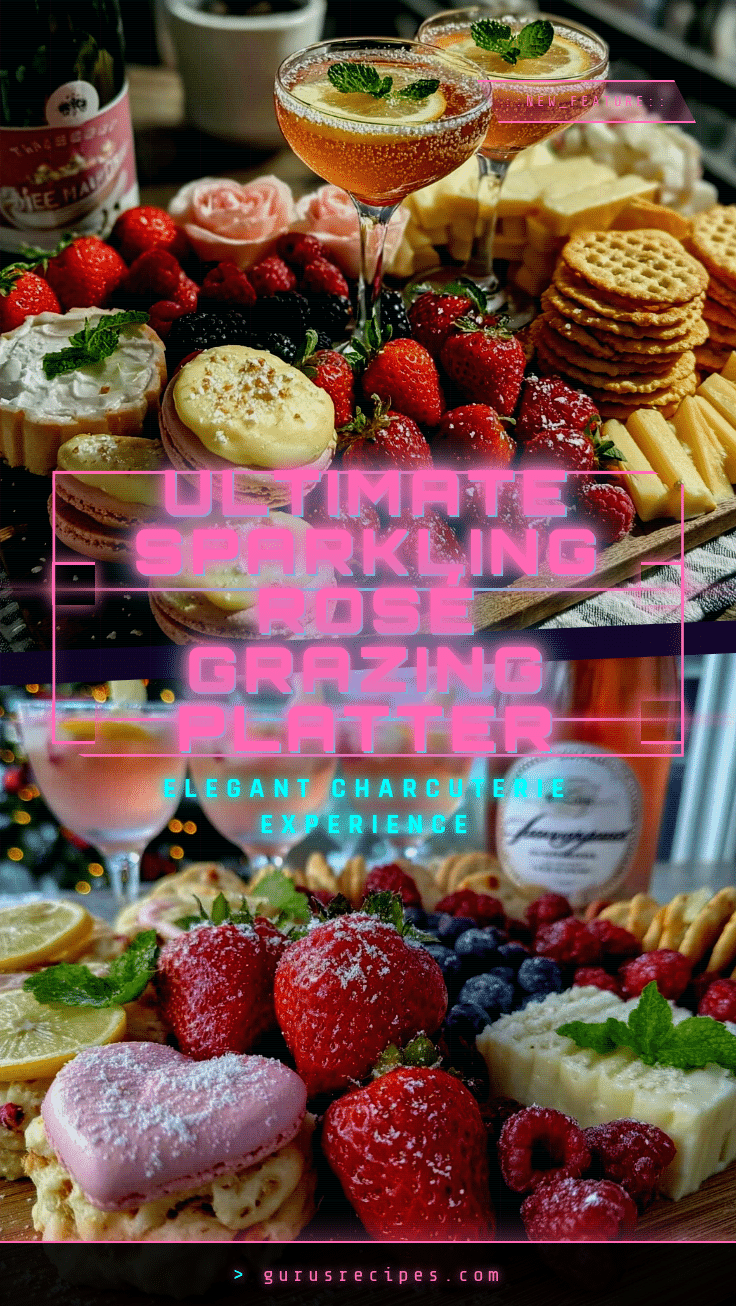 Galentine’s Sparkling Rosé Grazing Platter recipe
