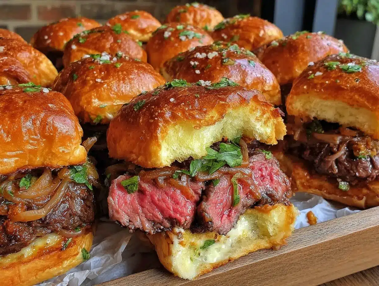 garlic butter steak sliders preparation steps