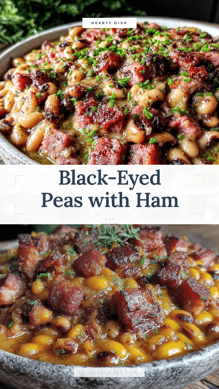 good luck black-eyed peas with ham recipe