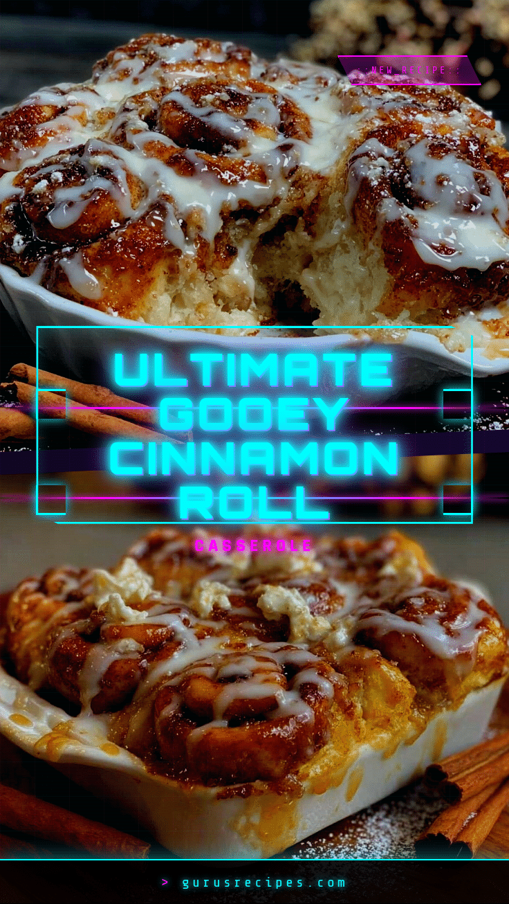 gooey cinnamon roll casserole recipe