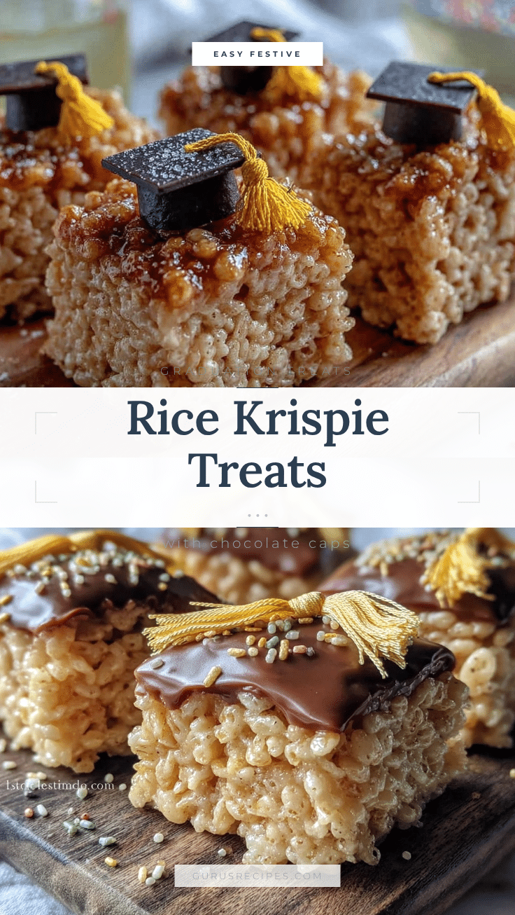 graduation cap rice krispie treats recipe