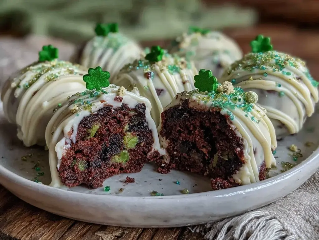 Green Velvet Brownie Truffles - featured image