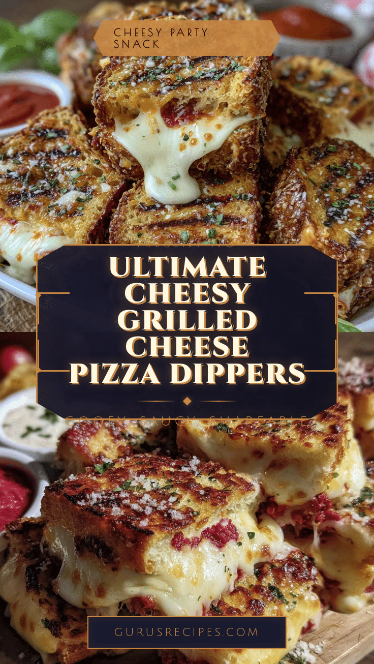 grilled cheese pizza dippers recipe