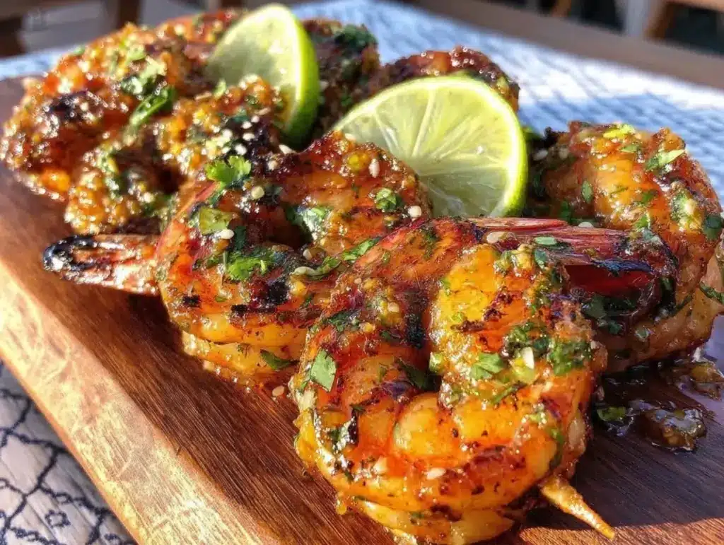 grilled shrimp skewers - featured image