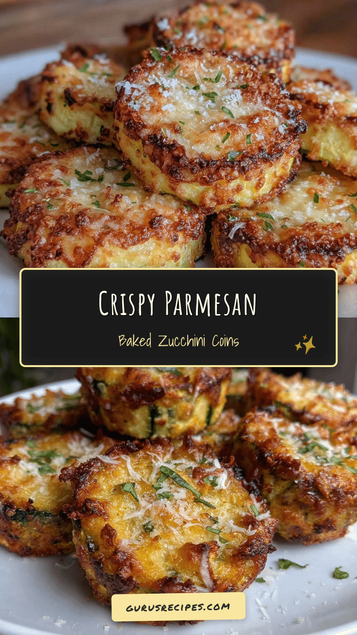 healthy baked Parmesan zucchini coins recipe