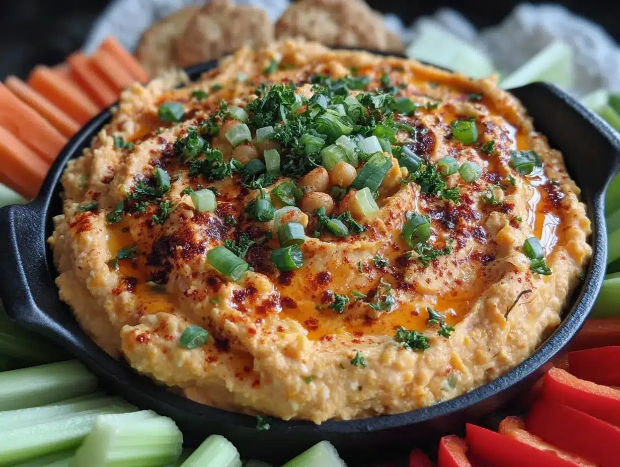 healthy vegan buffalo dip preparation steps
