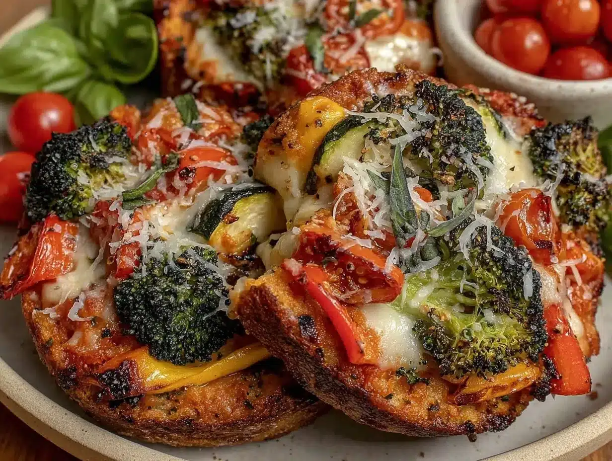 Healthy Veggie Pizza Bites preparation steps