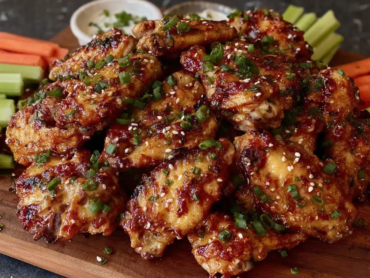 Honey BBQ Wing Board preparation steps